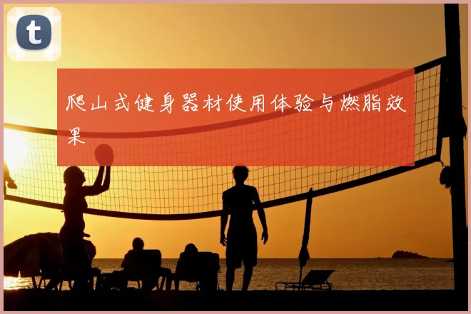 爬山式健身器材使用体验与燃脂效果