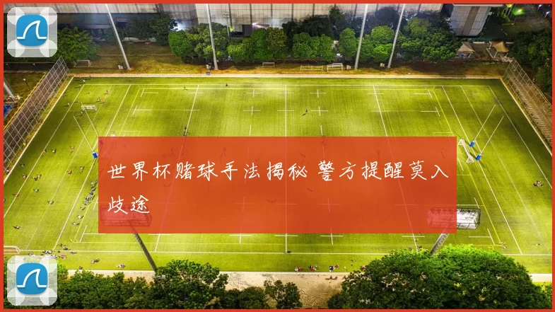世界杯赌球手法揭秘 警方提醒莫入歧途